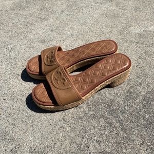 Tory Burch Espadrille Block Heel Sandals